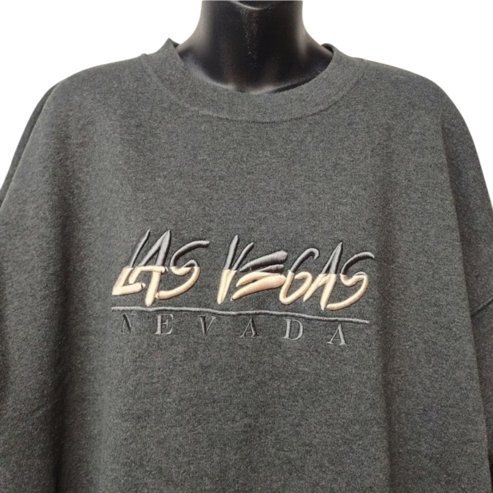 Alstyle Apparel  Las Vegas Nevada Men's Gray Sweat Shirt Size XL - Picture 2 of 6